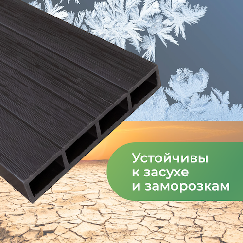 Доска грядочная из ДПК 3D двухсторонняя 150х25х3000 мм
