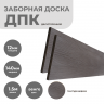 Заборная доска ДПК 12х140 мм, цвет: Венге